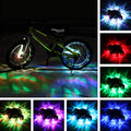 TINANA Rechargeable Bike Wheel Hub Lights Waterproof LED Cycling Spoke Lights 7 Color Bicycle Safety Warning Decoration Light for Kids and Adults Night Riding