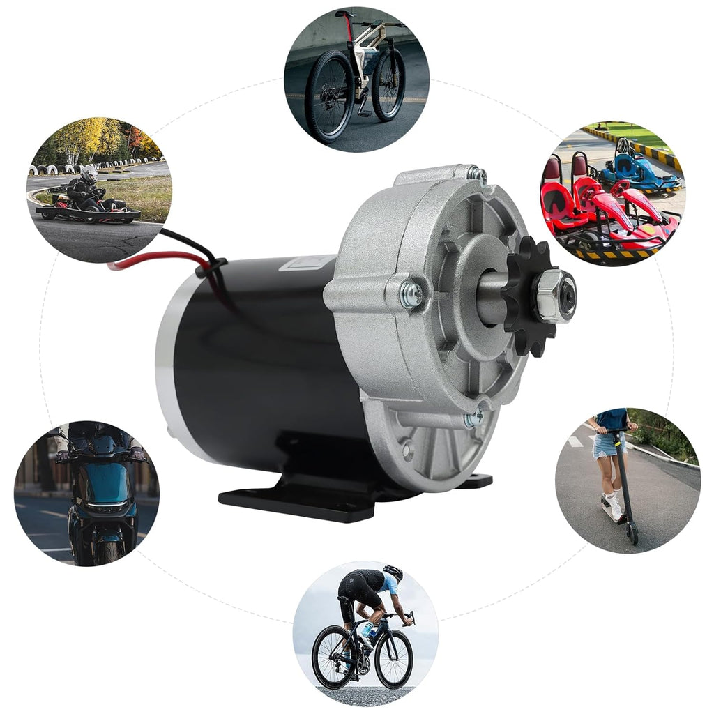 Brushed DC Gear Motor 450RPM 600W 24V for Bicycle Scooter M546