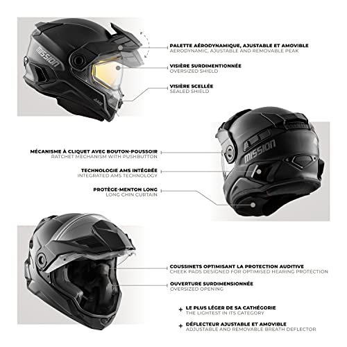 Carbon Solid Full Face Helmet with Double Shield J385494