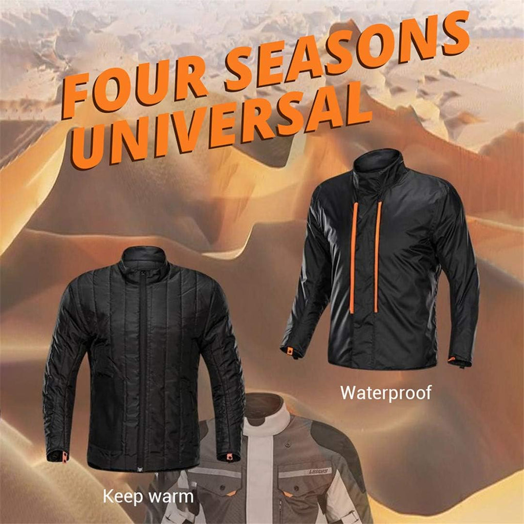 Motorcycle Jacket and Pants Set, Waterproof Winter Riding Gear V63405