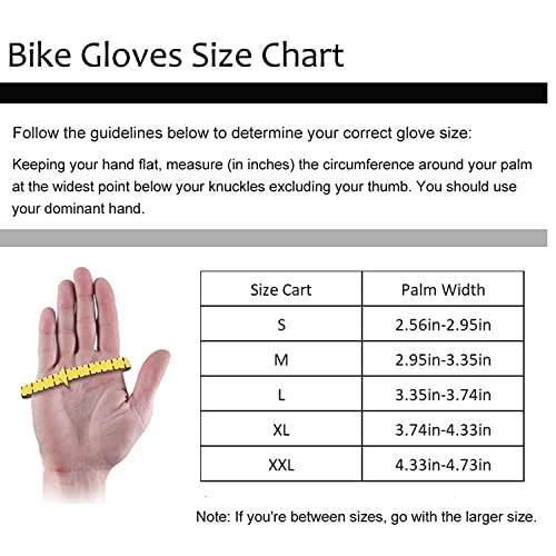 Cycling Gloves for Men Women - Anti Slip Shock Absorbing Padded for Road Mountain Bike K968501
