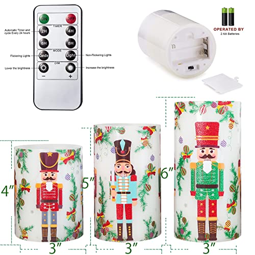 Flameless Christmas Candles with Remote and Timer V72359