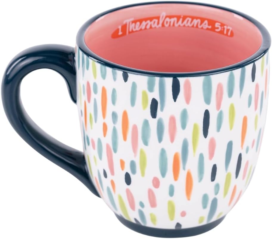 Ceramic Tea Mugs with Inspirational Verse, 16 oz V77566
