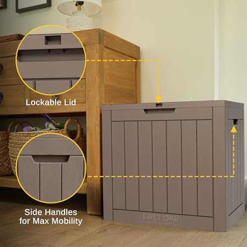 Outdoor Storage Box 31 Gallon Waterproof Resin Deck Box V3075
