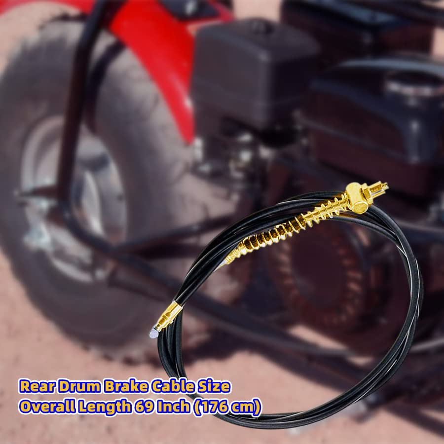 Mini Bike Brake Lever Left with 69" Rear Drum Brake Cable S143