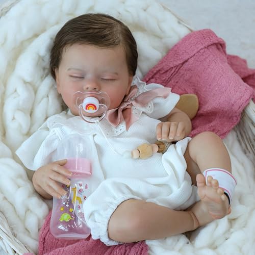 Lifelike Reborn Baby Doll 20 Inch Realistic Newborn Girl with Accessories D526