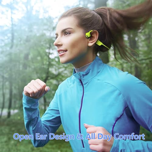 Bone Conduction Wireless Sport Headphones with Noise-Canceling Mics E40369