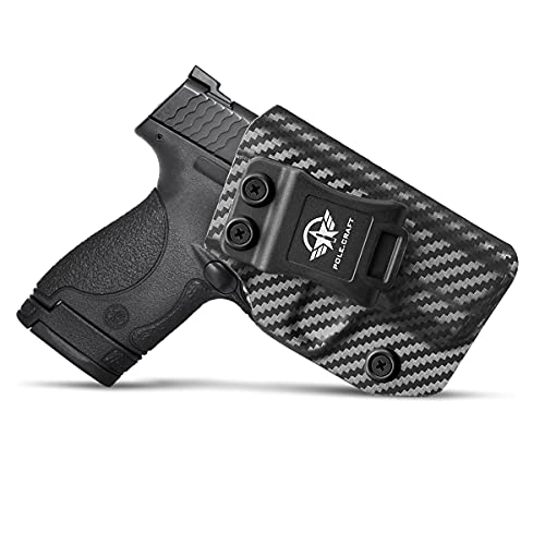 M&P Shield 9MM Holster IWB Kydex Holster Fit: Smith & Wesson M&P Shield Plus / M2.0 / M1.0-9mm/.40 S&W 3.1" Barrel Pistol- Inside Waistband - Adj. Cant Retention - Cover Mag-Buttom,No Wear,No Jitter