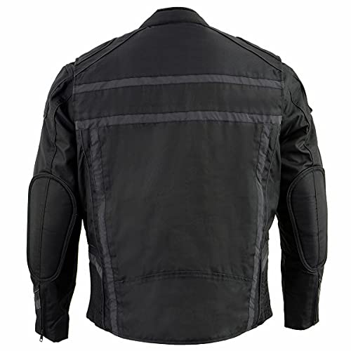 Men's Armored Textile Motorcycle Jacket O971835
