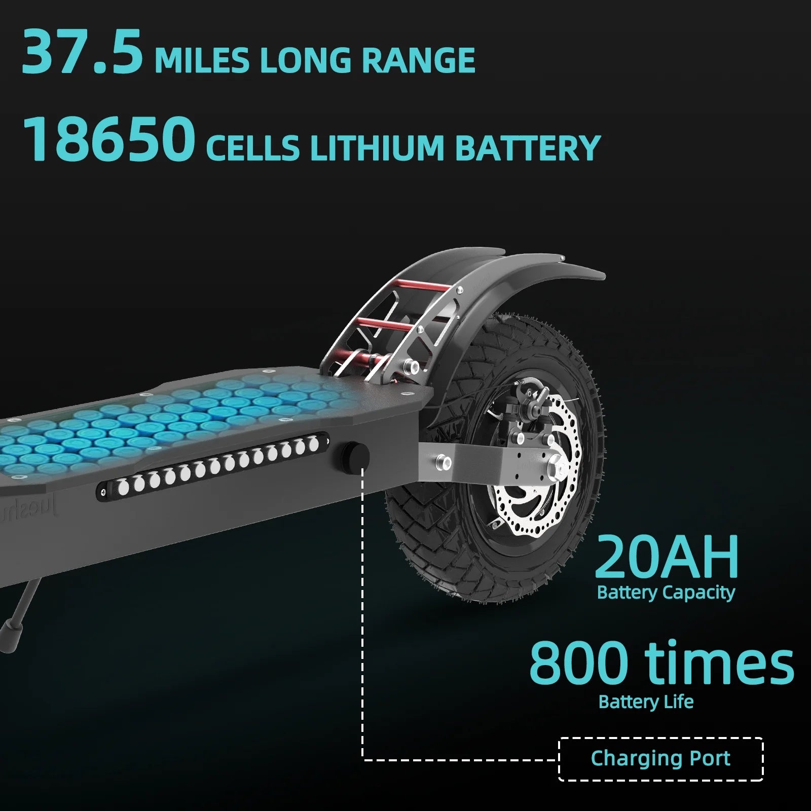 Adult Electric Scooter 2600W 45 MPH 40 Mile Range K8755
