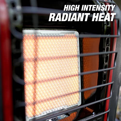 Portable Propane Radiant Heater, 4,000-9,000 BTU Indoor-Safe N260348