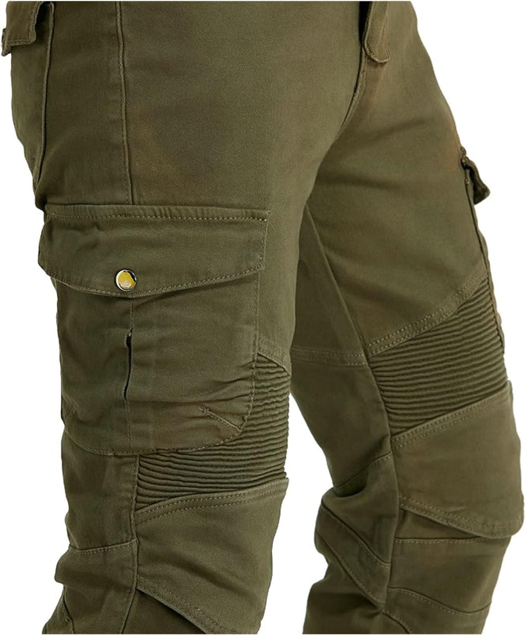 Motorcycle Pants with Removable Knee and Hip Armor A665538