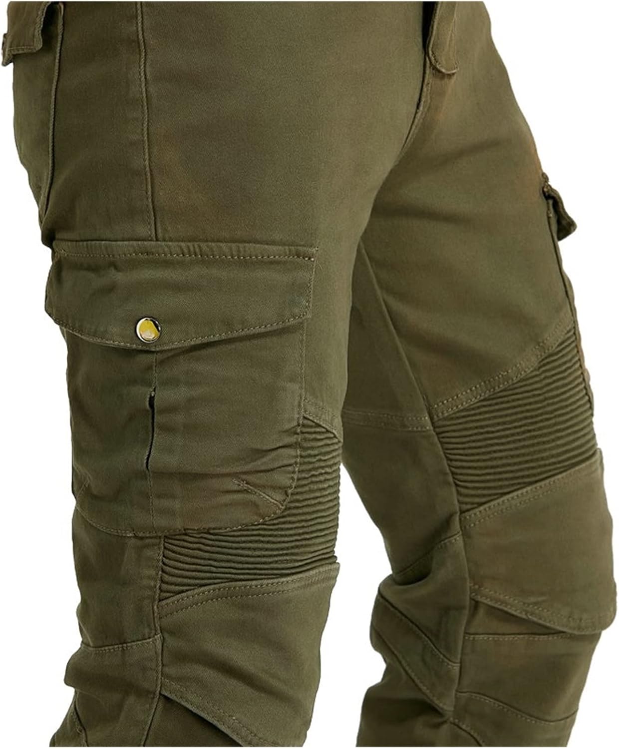 Motorcycle Pants with Removable Knee and Hip Armor A665538