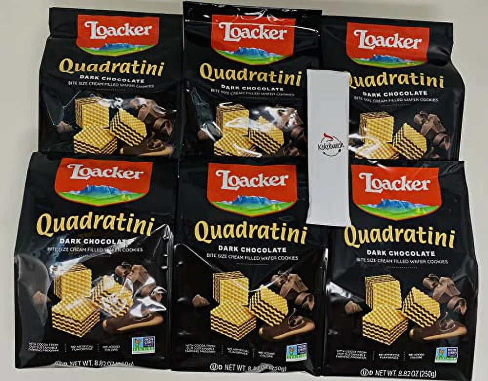 Dark Chocolate Filled Wafer Cookies 6 Pack J117
