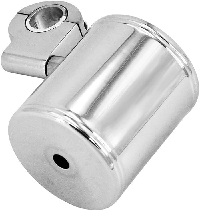 Adjustable Motorcycle Cup Holder for Handlebar, Silver V2439