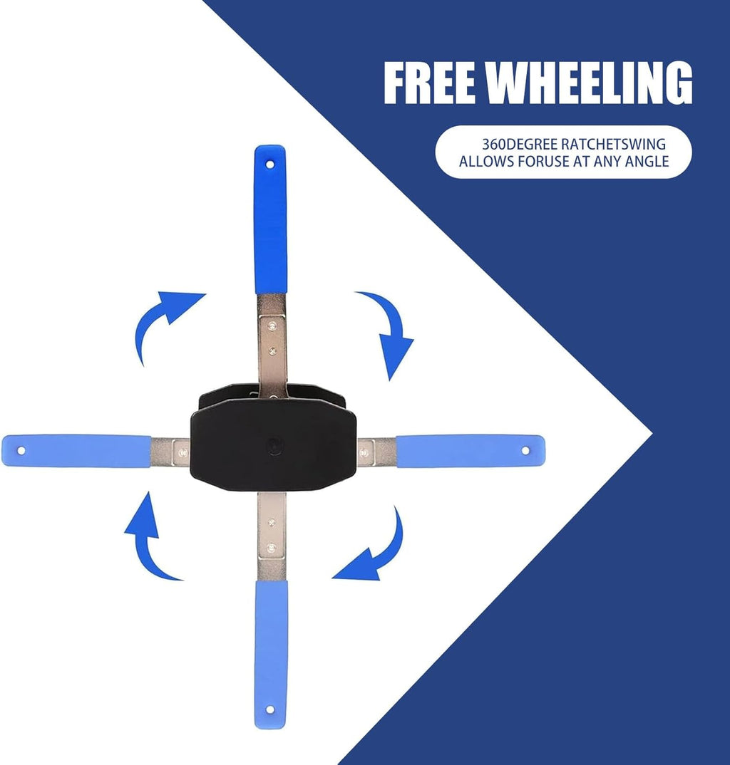 Brake Caliper Press Tool, 4 in 1 Disc Brake Piston Compressor Wrench W349