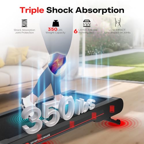 Walking Vibration Pad with APP, 3 in 1 Under Desk Treadmill, Low Noise with Remote Control K2989