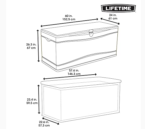 Extra Large Deck Box, 130 Gallon, Desert Sand/Brown V622519