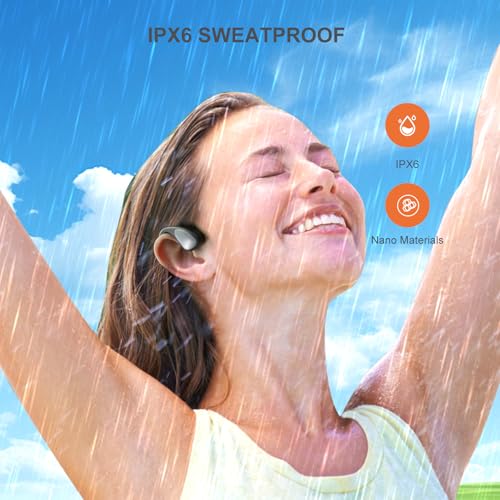 Bone Conduction Open Ear Headphones with HD Mic, IPX6 Waterproof U3338