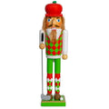 Ornativity Golf Player Christmas Nutcracker – Red and Green Wooden Golfer with Club and Ball Xmas Themed Holiday Nut Cracker Doll Figure Toy Decorations 15"