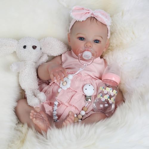 18 Inch Realistic Reborn Baby Doll Girl with Soft Weighted Body H76938