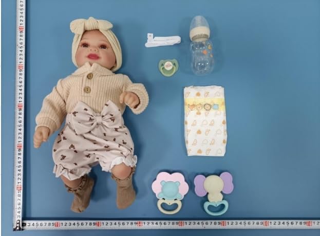 Reborn Baby Doll Sunny - 17 Inch Soft Vinyl Realistic Poseable Doll with Accessories L43468