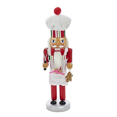 Red Baking Nutcracker Chef 10 inch Wood Tabletop Figurine P8320