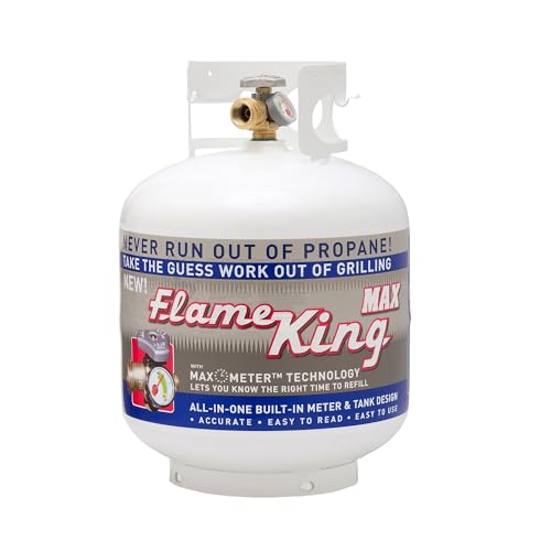 20LB Steel Propane Tank Cylinder with Built-in Gauge for Grills and BBQs Y6300