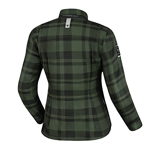 Women's Armored Plaid Motorcycle Flannel Jacket Z964974