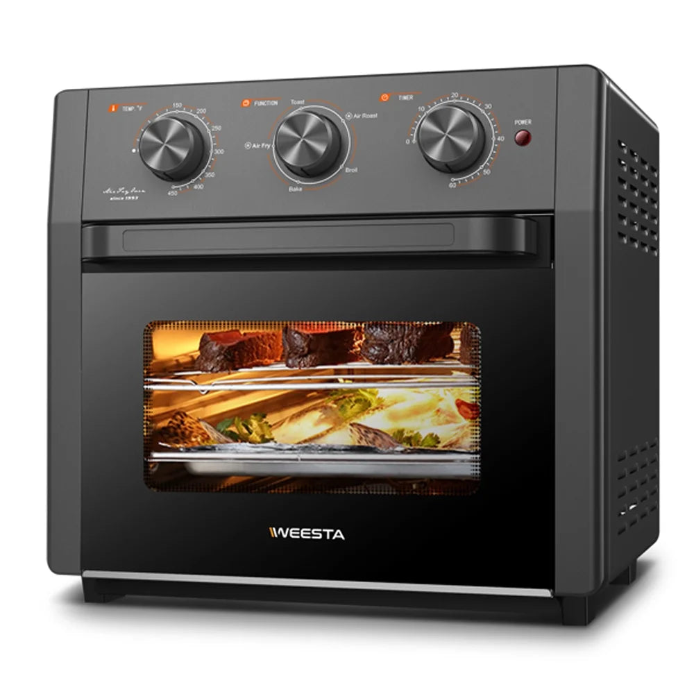 Air Fryer Toaster Oven with 20Qt Capacity 4 Piece Oven Convection Air Frying Pan Oven for Heating, grilling, Baking, baking, Air Frying