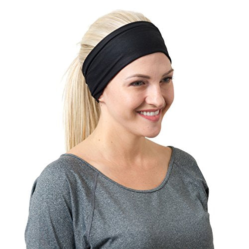 Stretch Sport Headband for Women, Non-Slip Sweat Wicking Fabric for Yoga, Running or Gym N4040