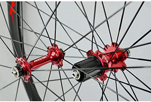 700C Road Bike Wheelset, 40mm Flat Bar, 4-Bearing Quick Release A9003