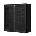 Outdoor Storage Cabinet Waterproof with Shelf for Patio and Garden U239