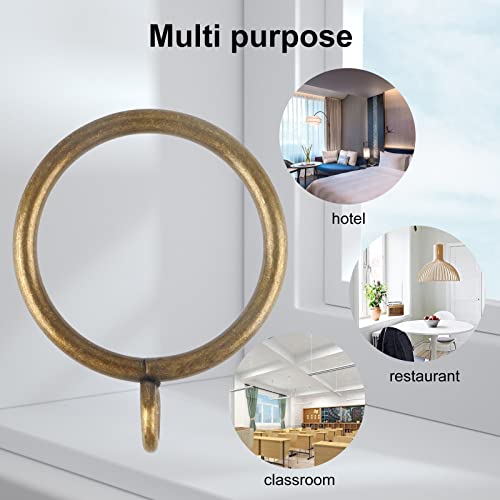 Curtain Rings with Eyelets for Curtain Rods, Set of 30 P365586