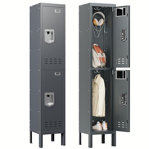 5-Door Steel Storage Locker with Hooks and Card Slots M92401