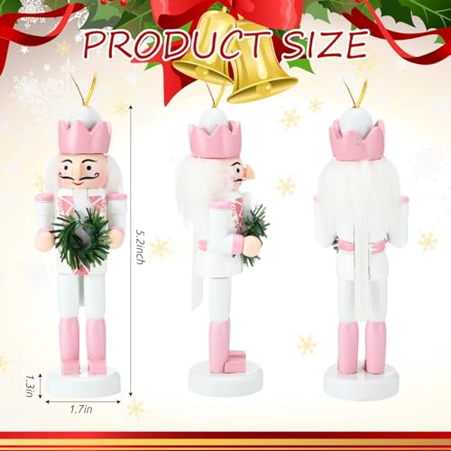 Christmas Nutcracker Ornaments Wooden Hanging Decorations 5 Inch H421