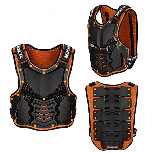Motorcycle Chest Protector Armor Back Protector Anti-Drop Cycling Body Armor Off-Road Racing Skiing Riding Skating Protective Gear B989