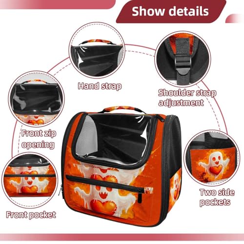Halloween Pet Carrier Airline Approved for Small Medium Dogs Cats S688252