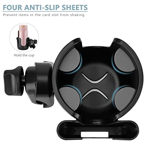 Stroller Cup Holder with Phone Holder, 2-in-1 for Bike and Wheelchair Q6552