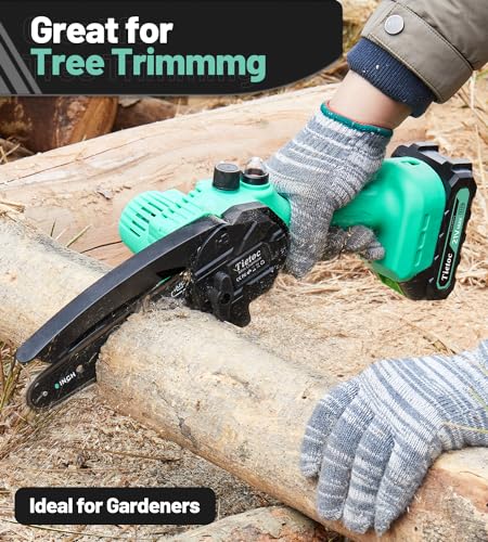 6 Inch Mini Electric Chainsaw Cordless Battery Powered, Hand Held Saw for Wood Trimming V216130