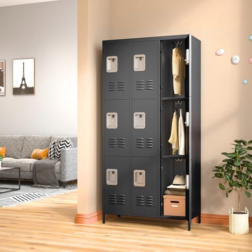 Steel Lockers for Employees, Lockable Storage Cabinet with Assembly X270