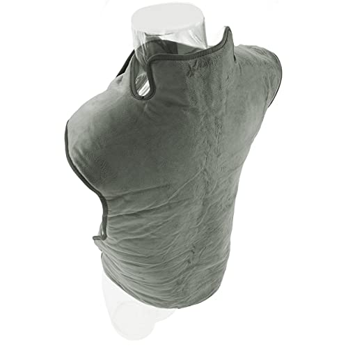 Heating Pad for Back Neck and Shoulders, Grey, Washable O279251