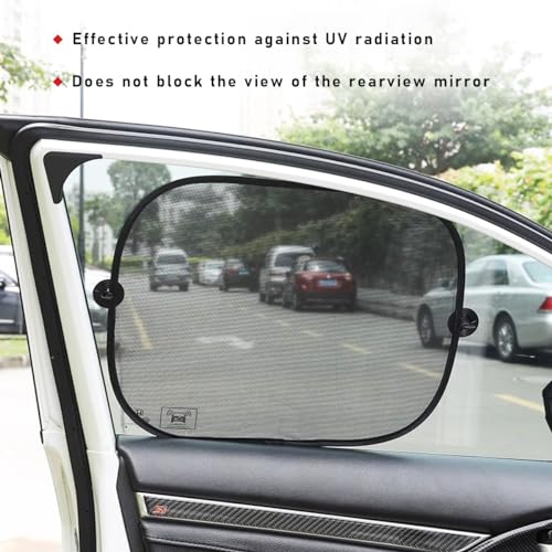 Car Window Shade, 20"×40" Rear Window Protector with Suction Cups, Blocks UV Rays I79070