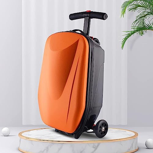 Small Carry-On Luggage with Wheels, Aluminum Alloy Trolley Suitcase J52440