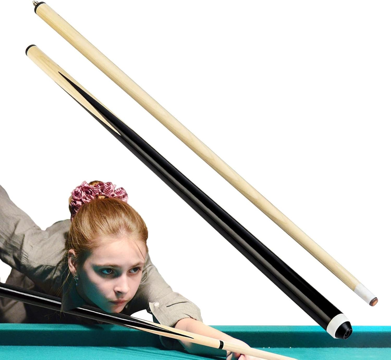 Wooden Billiard Cue Stick for Pool Table Practice I8760