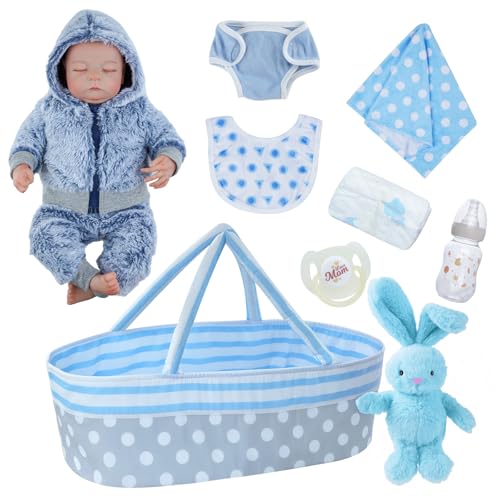 Lifelike Reborn Baby Doll Silicone Full Body Boys 17 Inch G466746