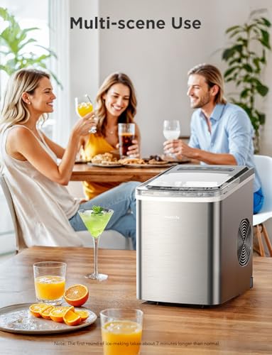 Smart Countertop Ice Maker, Self-Cleaning, 26lbs/24Hrs Y70975