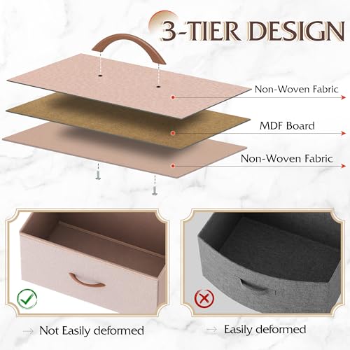 9-Drawer Fabric Storage Tower for Bedroom, Closet, Tall Chest Organizer with Steel Frame R839993