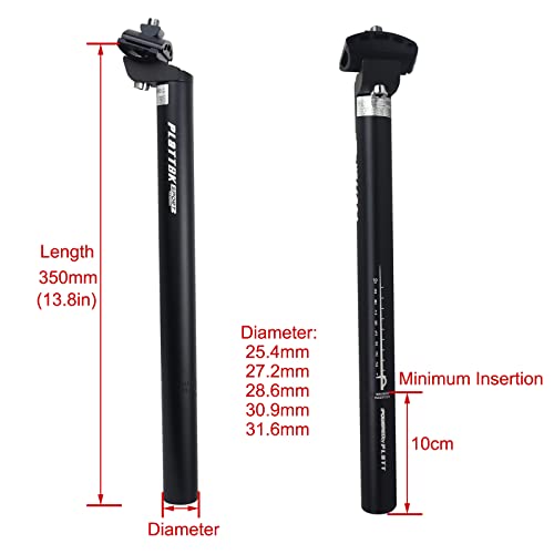 Bike Seat Post 27.2 350mm Aluminum Alloy P642