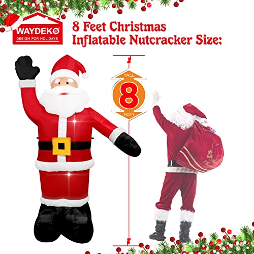 Christmas Inflatable Nutcracker Soldier Yard Decoration 8 Feet N96849